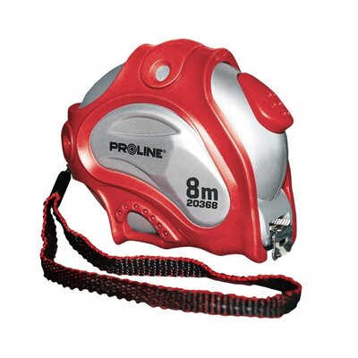 Proline miara zwijana 8m x 25mm dwustronna biała magnetyczna 20368 20368