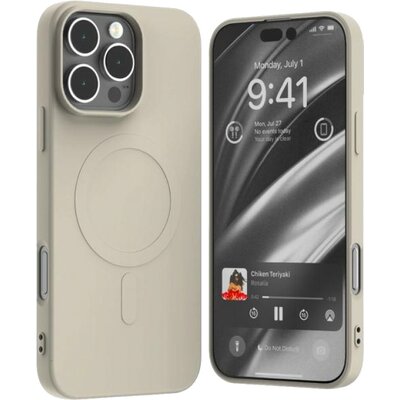 Etui MERCURY Semi-Silicone MagSafe do Apple iPhone 16 Pro Max Kamienny szary