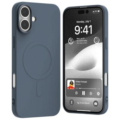 Etui MERCURY Semi-Silicone MagSafe do Apple iPhone 16 Plus Jasnoniebieski