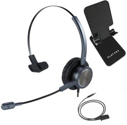 Platora Premium-M + kabel do telefonu komórkowego (jack 3.5 mm) + podstawka na telefon