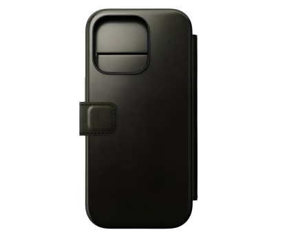 Nomad Leather Folio do iPhone 16 Pro Max green chrome