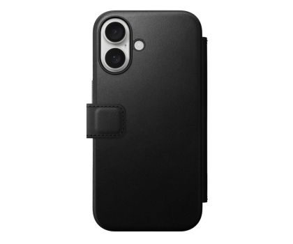 Nomad Modern Leather Folio do iPhone 16 Plus black