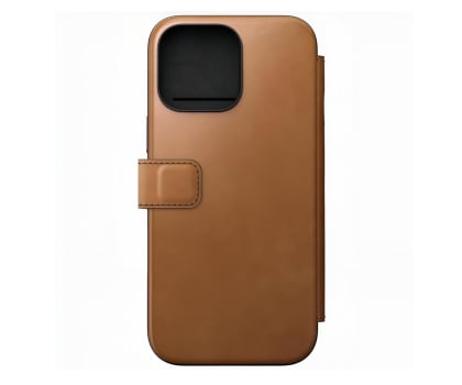 Nomad Modern Leather Folio do iPhone 16 Pro english tan