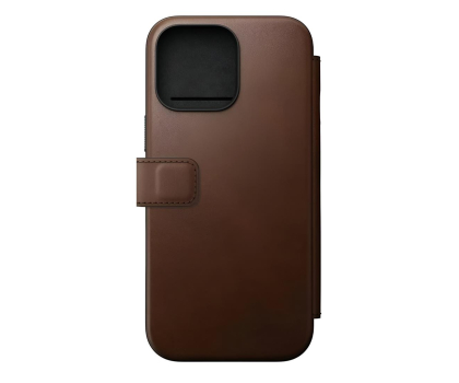 Nomad Modern Leather Folio do iPhone 16 Pro brown