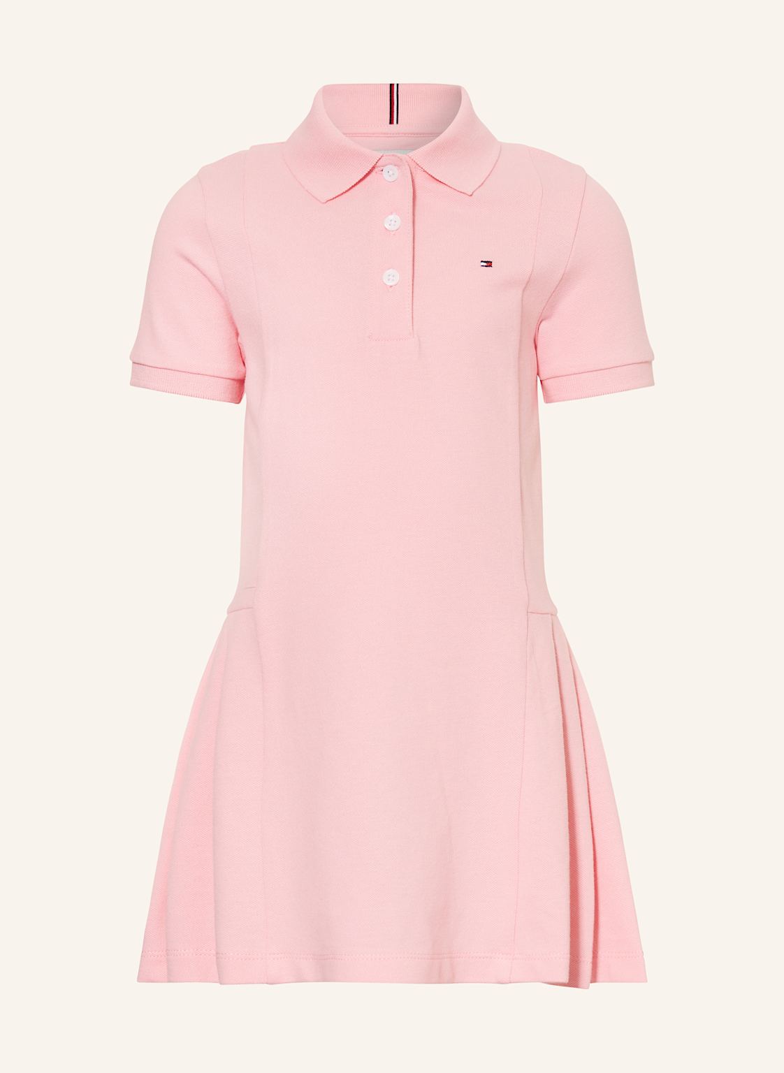 Tommy Hilfiger Sukienka Polo Z Piki rosa