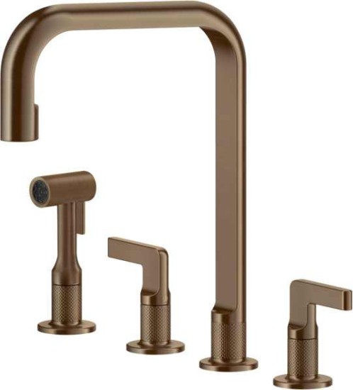 Bateria stojąca GESSI INCISO Miedź szczotkowana PVD 58703#708