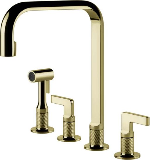 Bateria stojąca GESSI INCISO Mosiądz PVD 58703#710