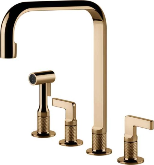 Bateria stojąca GESSI INCISO Ciepły brązowy PVD 58703#735