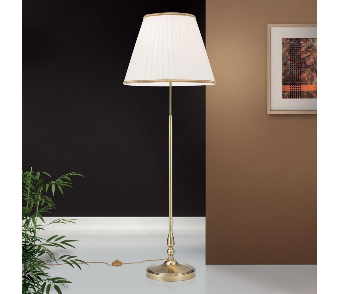 Orion Stl 12-1100/2 - Lampa podłogowa TONIA 2xE27/60W/230V 154 cm biały/brąz