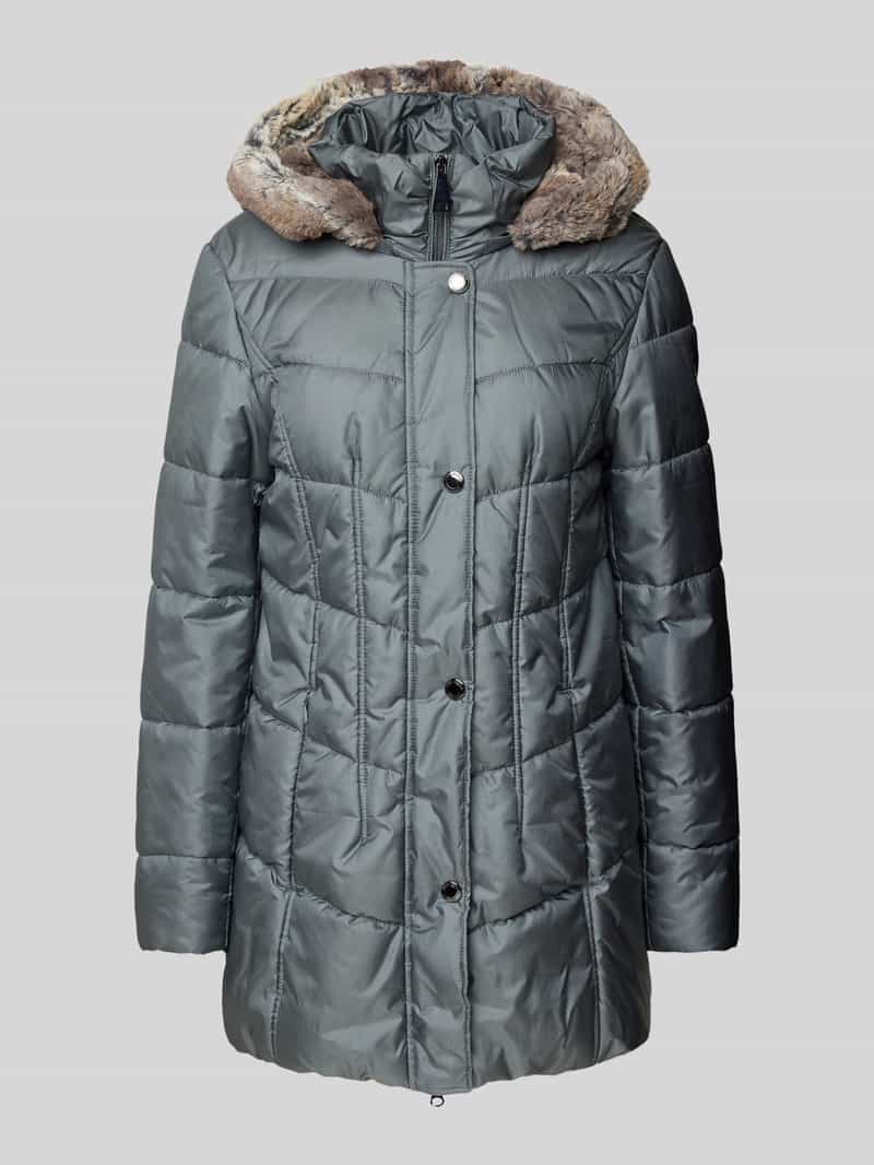 Kurtka pikowana z błyskawicznym zamkiem dwustronnym