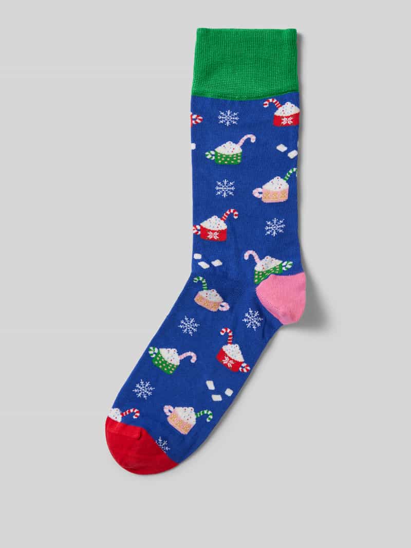 Skarpety z wyhaftowanym motywem model ‘Christmas Latte’