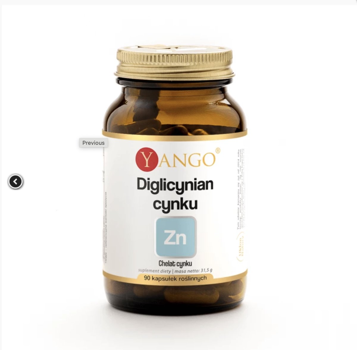 Yango - Diglicynian Cynku - 90 kapsułek