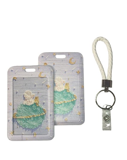 Etui Holder na kartę Smycz UHOO 7228 Oil Paint Planet