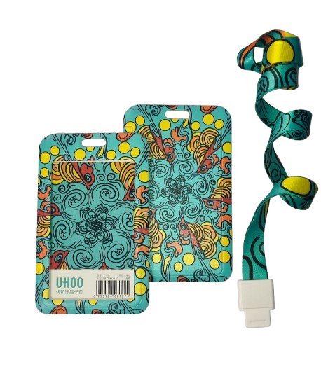 Etui Holder na kartę Smycz UHOO 7127 Blue Boho
