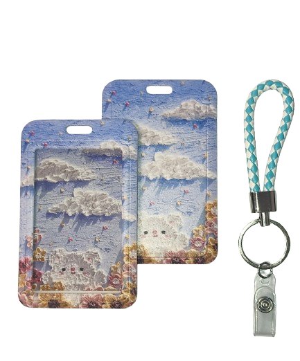 Etui Holder na kartę Smycz UHOO 7228 Oil Paint Bear