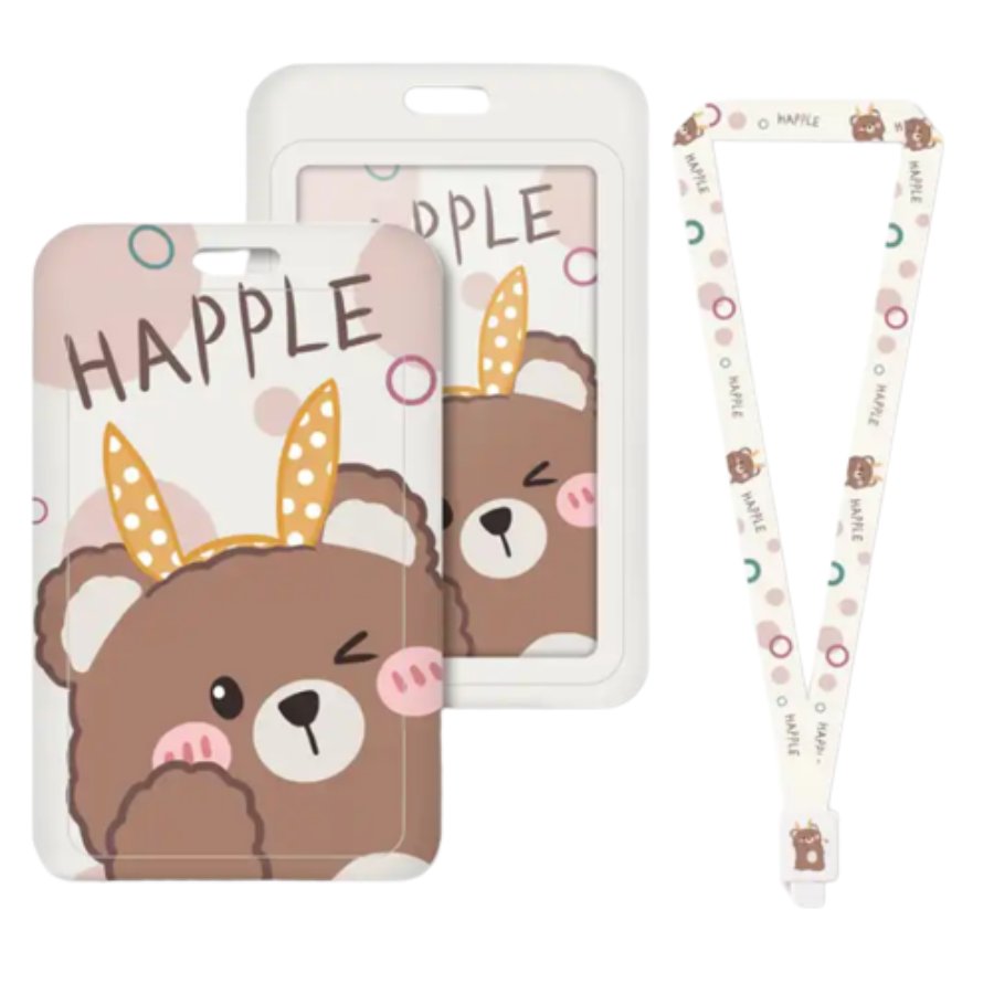 Etui Holder na kartę Smycz UHOO 7148 Happy Bear