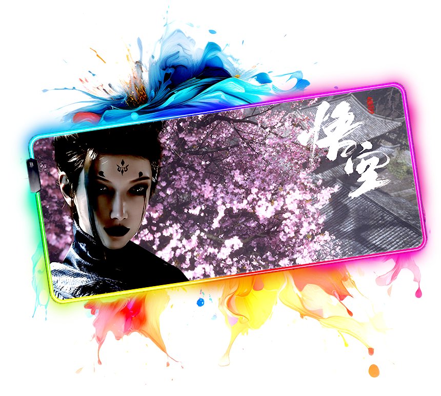 Podkładka Pod Mysz Na Biurko Led Black Myth: Wukong Wzór 2 Perfectlife