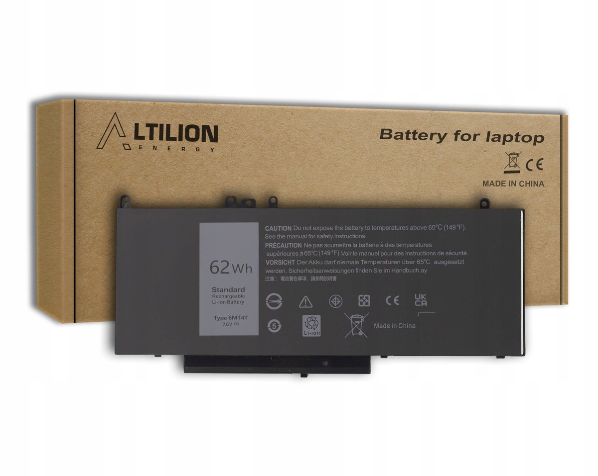Bateria 6MT4T Dell E5270 E5470 E5570 - 7.6V 62Wh