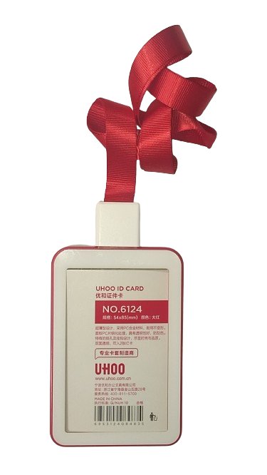 Etui Holder na kartę Smycz UHOO 6124 Red