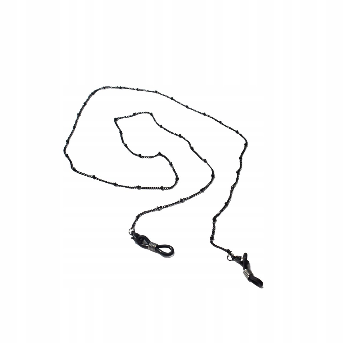 CZARNY ŁAŃCUSZEK DO OKULARÓW ZAWIESZKA OZDOBA PREZENT STAL CHIRURGICZNA