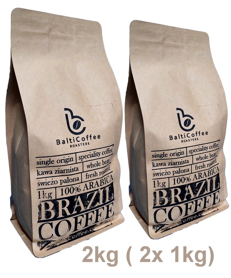 Kawa Brazylia 2kg świeżo palona Brazil Mogiana