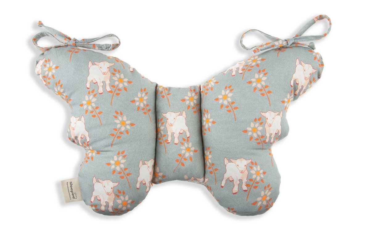 Poduszka Antywstrząsowa Motylek Vintage Animals Sky_Blue