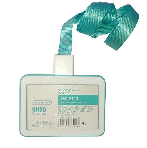 Etui Holder na kartę Smycz UHOO 6123 Light Blue