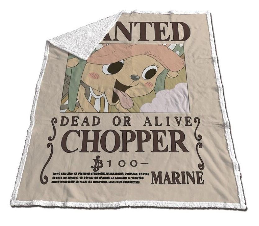 one piece - sherpa koc 130x170cm - chopper 