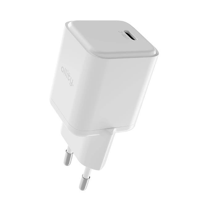 Allity ładowarka sieciowa GaN PD QC ATC-01-20WC 1x USB-C 20W biała