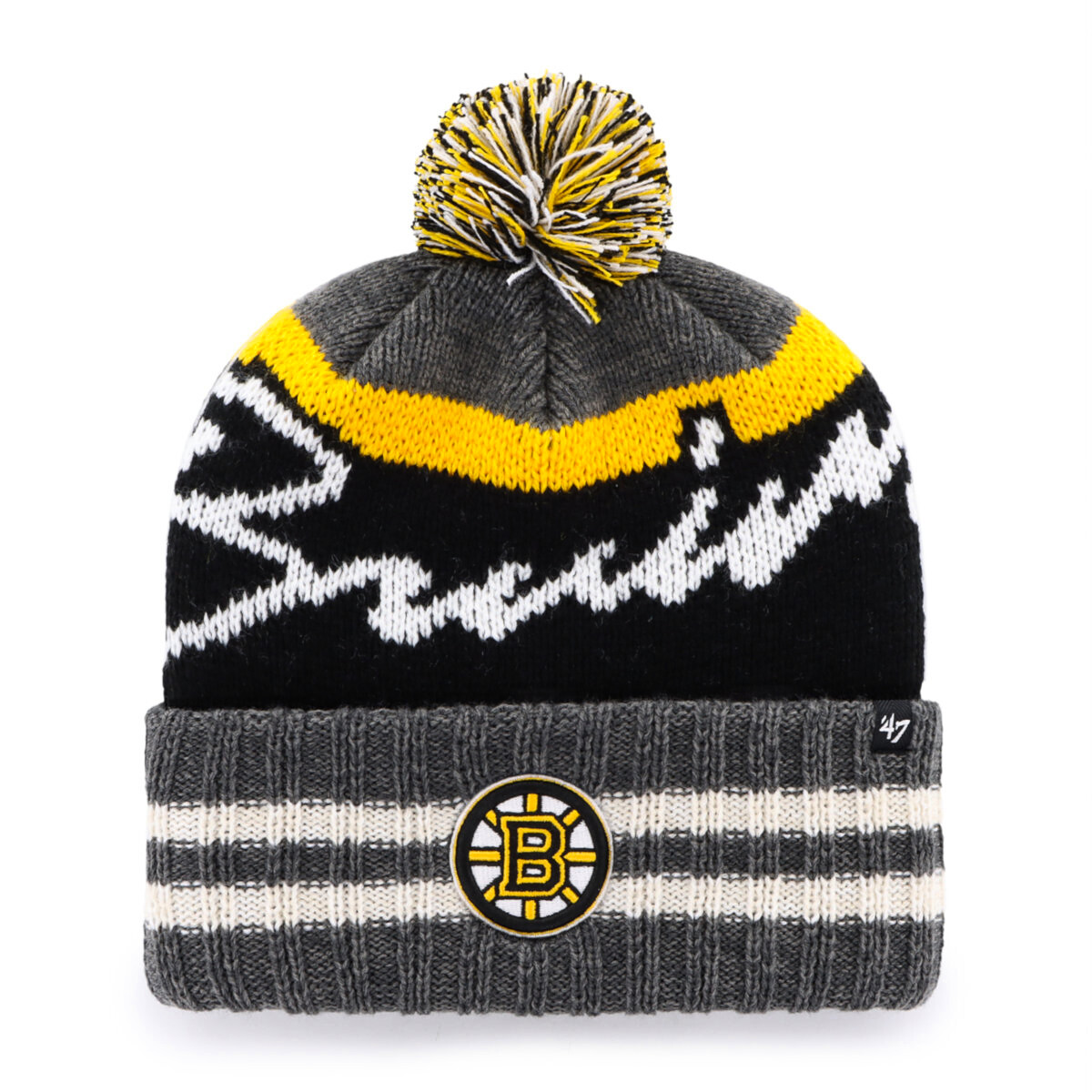 Czapka zimowa 47 Brand  NHL Boston Bruins Hyperbolic ’47 CUFF KNIT