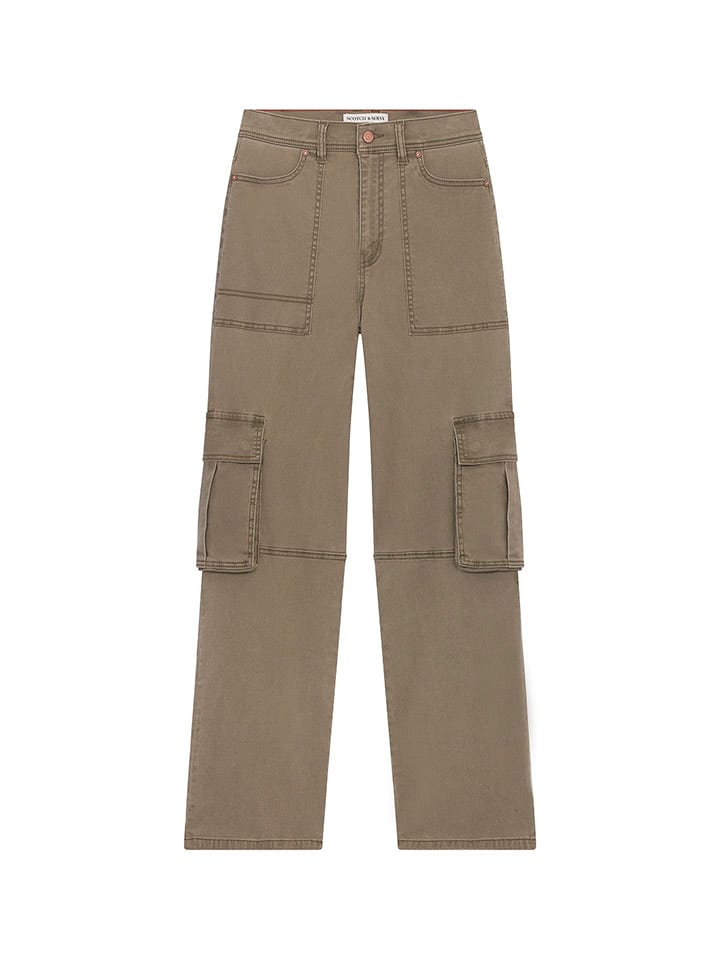 Scotch & Soda Bojówki w kolorze brązowym