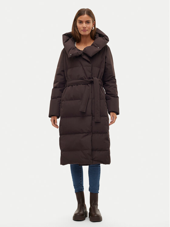 Vero Moda Kurtka puchowa Leonie 10311566 Brązowy Regular Fit