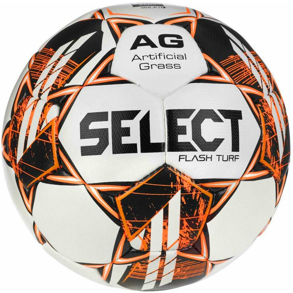 Piłka nożna Select Flash Turf v23 biało-pomarańczowa 17894 - rozmiar piłek - 5