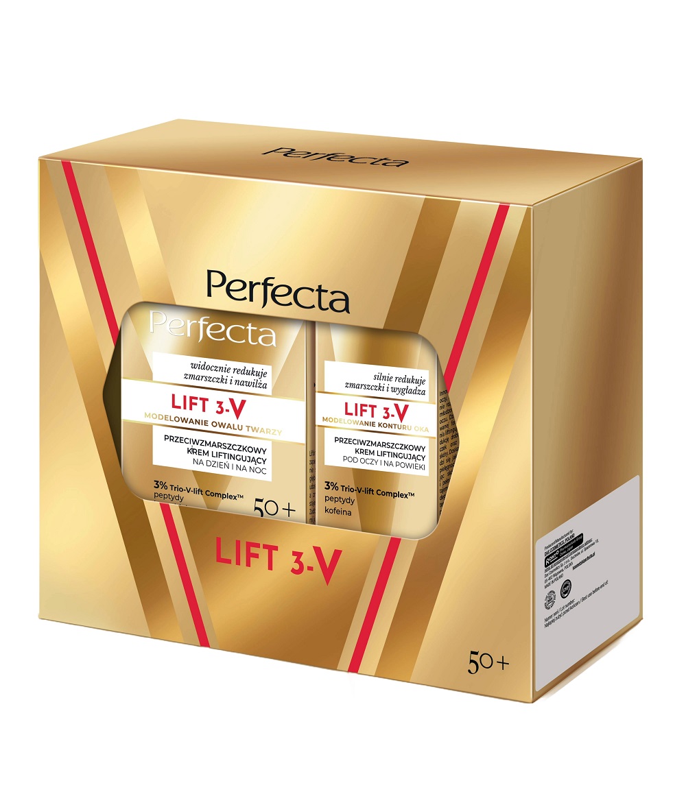 Perfecta V-Lift Zestaw kosmetyków Liftingujący krem do twarzy + Krem pod oczy