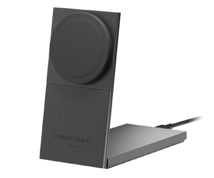 Native Union Rise 2-in-1 Qi2 wireless charger black