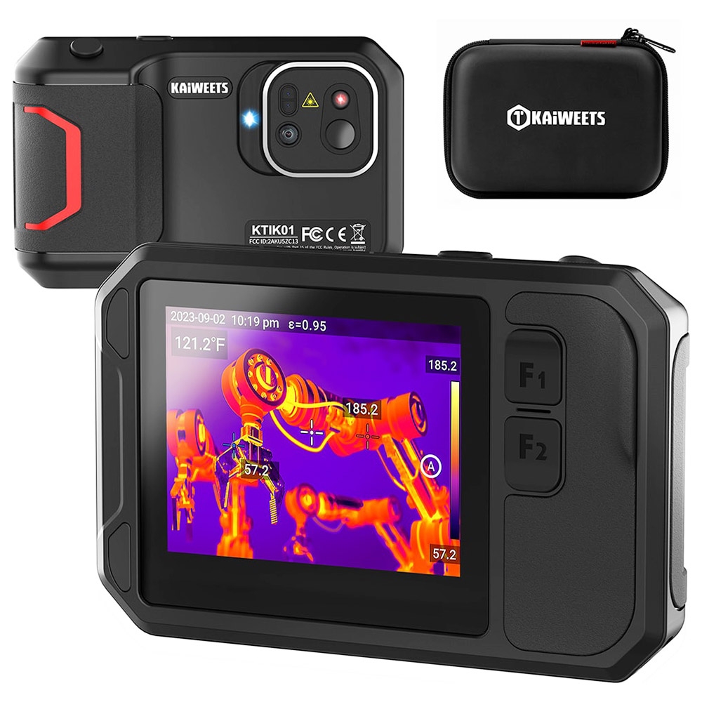 KAIWEETS KTI-K01 Thermal Imaging Camera with Wi-Fi 3 5inch Touch-Screen 256x192 Resolution -4°F to 1022°F 2100mAh Battery