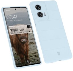 Bizon Pancerne etui Case Tur do Motorola Edge 50 Fusion, jasnoniebieskie