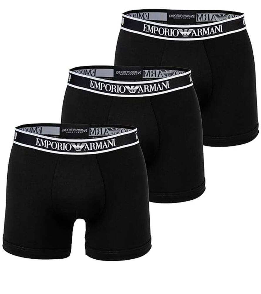 Bokserki majtki męskie Emporio Armani [111357 4R717 21320] 3PAK bawełna-S