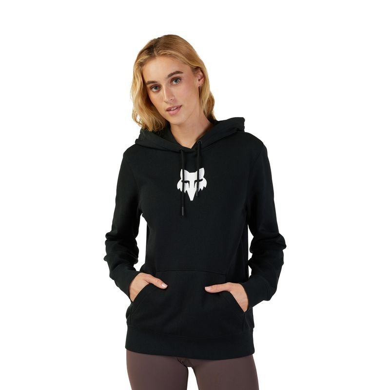 BLUZA Z KAPTUREM FOX LADY HEAD BLACK