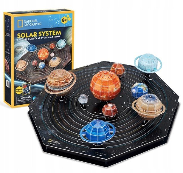 Puzzle 3D National Geographic Układ Słoneczny 173 Elementy Cubic Fun
