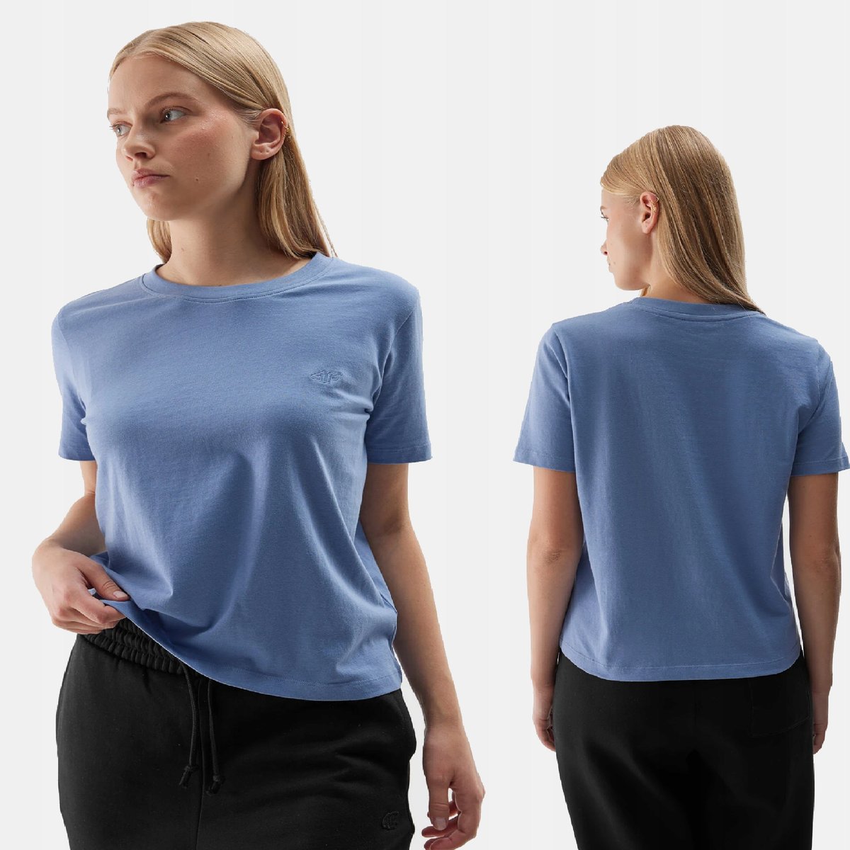 T-SHIRT DAMSKI 4F XS KOSZULKA GŁADKA BASIC TTSHF1650 AW24