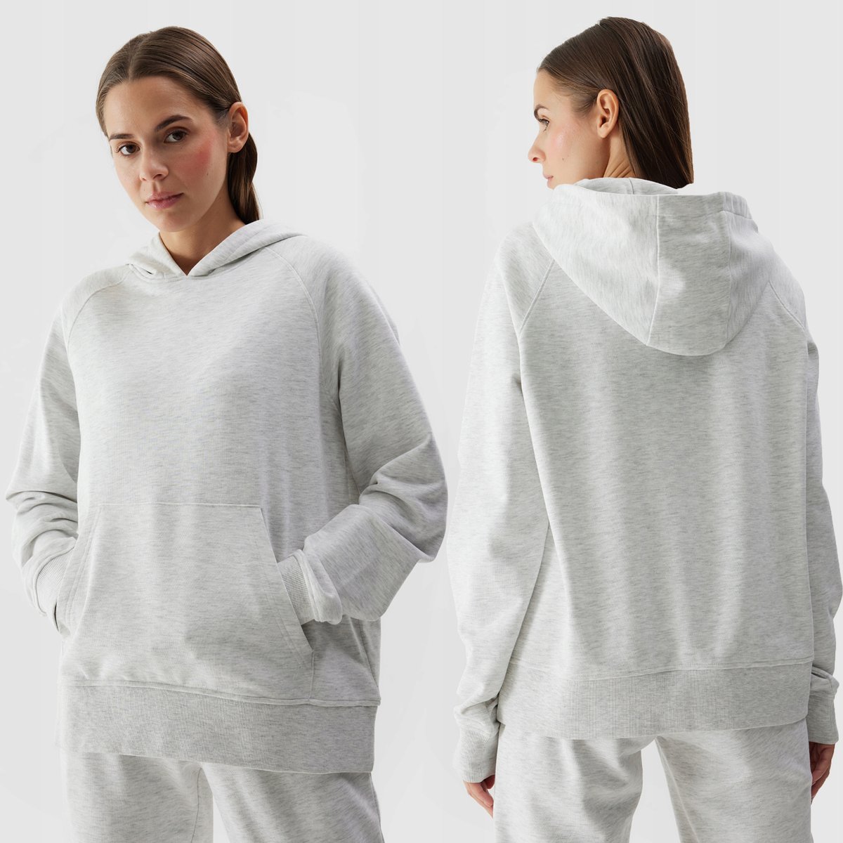 4F BLUZA DAMSKA DRESOWA NIEROZPINANA Z KAPTUREM SS24