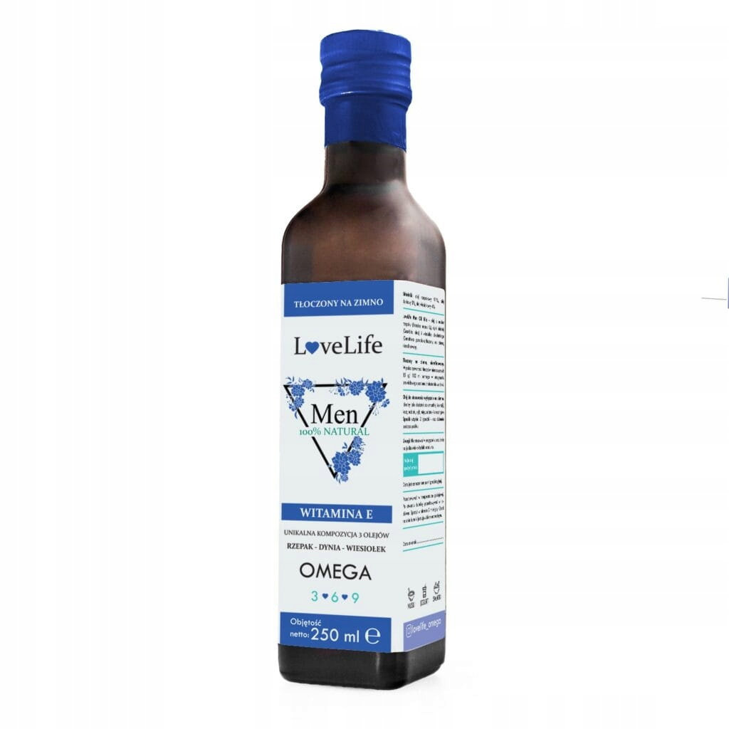 LoveLife Men Kompozycja Olejów Tłuszczowych [Rzepakowy, Dyniowy, Wiesiołkowy], 250ml