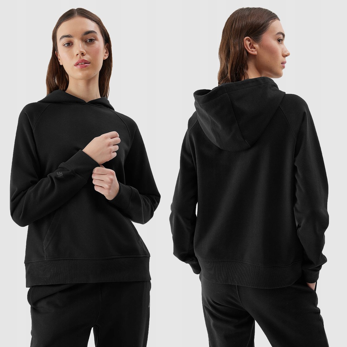 4F BLUZA DAMSKA DRESOWA NIEROZPINANA Z KAPTUREM SS24
