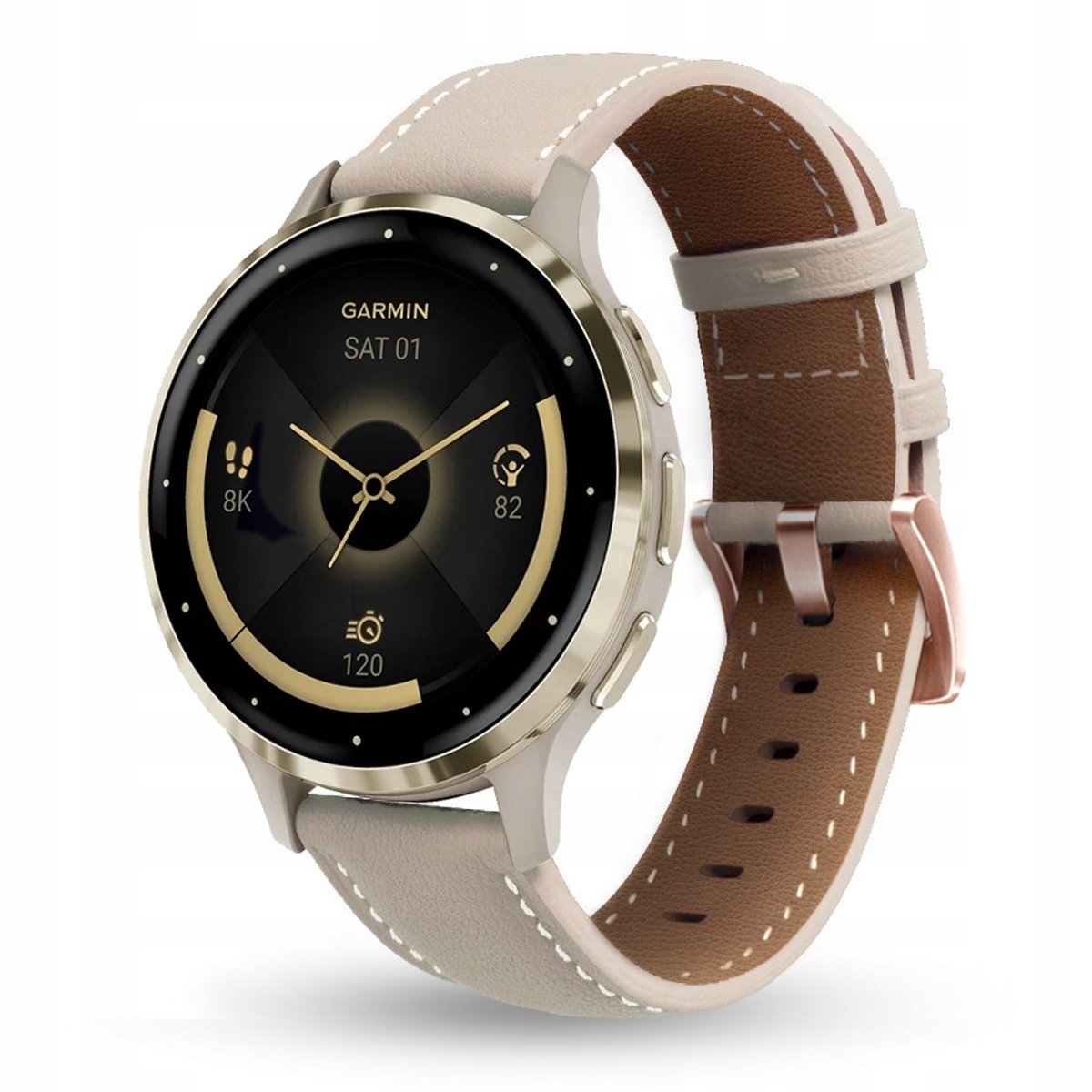 PASEK SKÓRZANY DO GARMIN VENU 2s 3s FORERUNNER 255s 265s VIVOACTIVE 3s 4s