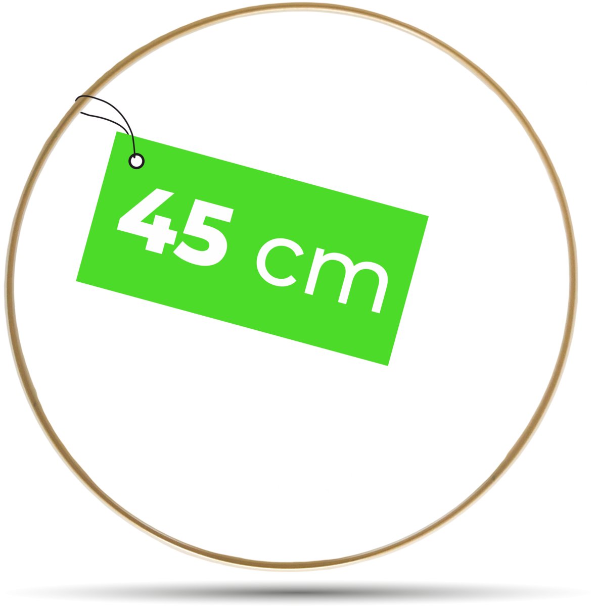 Obręcz koło metalowe ZŁOTY MAT 45 cm łapacz snów