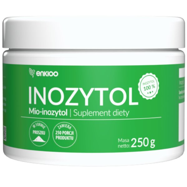 Suplement diety, Inozytol Mio-inozytol Myo Proszek 250 Porcji Produktu 1000mg - Wit. B8 250g