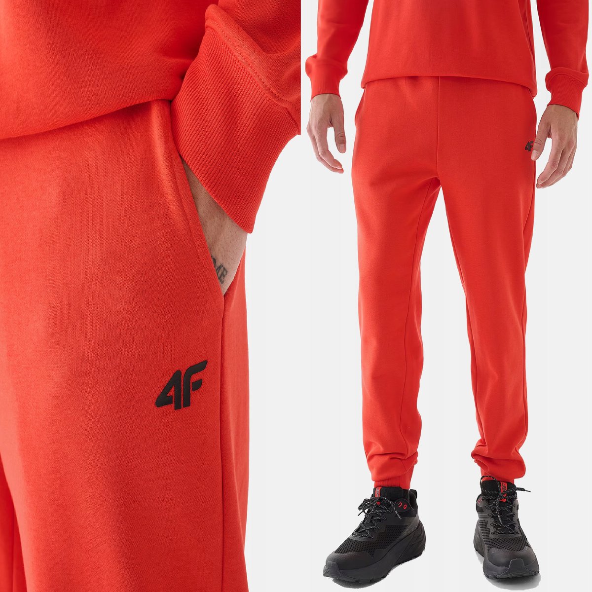 SPODNIE DRESOWE MĘSKIE 4F XXL JOGGERY DRESY SPORTOWE TTROM0942 AW24
