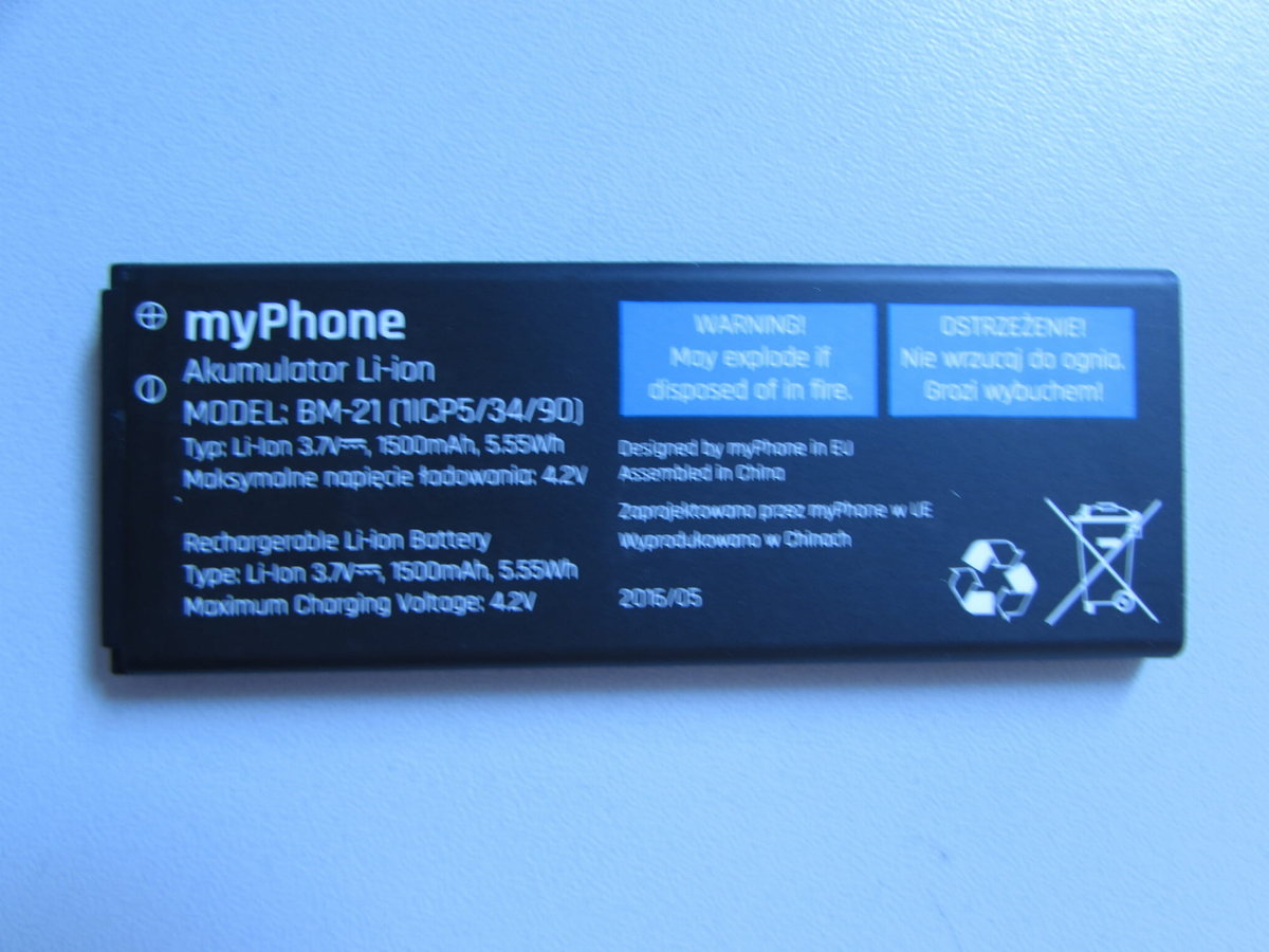 Bateria MyPhone BM-21 C-Smart IIIS 1500mAh Li-ion
