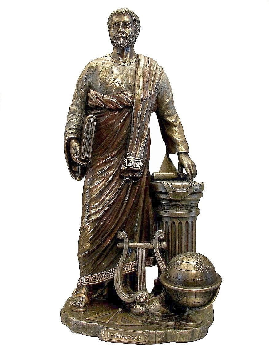 PITAGORAS FIGURKA GRECKIEGO MATEMATYKA PREZENT DLA NAUCZYCIELA VERONESE 28 CM